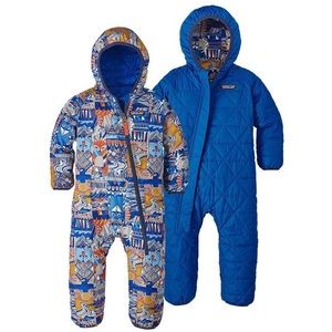 PATAGONIA Reversible Puff-Ball Bunting Suit, 18M-24M — LIKE NEW!